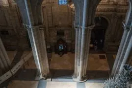 La nave central de la catedral. Visión en picado desde las tribunas