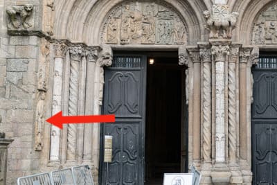 Entrada Fachada de Platerías. Rey David