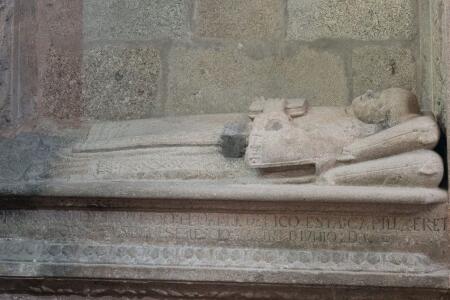 Capilla de Prima. Detalle del sepulcro del Canónigo Rodríguez Agustín de Cornielles de Holanda