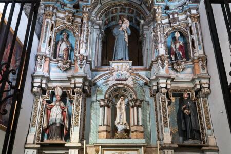 Capilla de San Antonio. Detalle de la talla de San Antonio