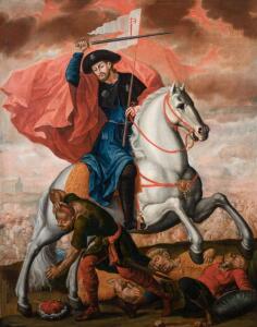 Santiago Matamoros. Atribuido a Domingo A. de Uzal. Último tercio del XVIII.